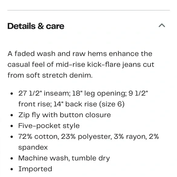 Kut firm the Kloth Nikki mid rise ankle flare jean with raw edge - Picture 4 of 11